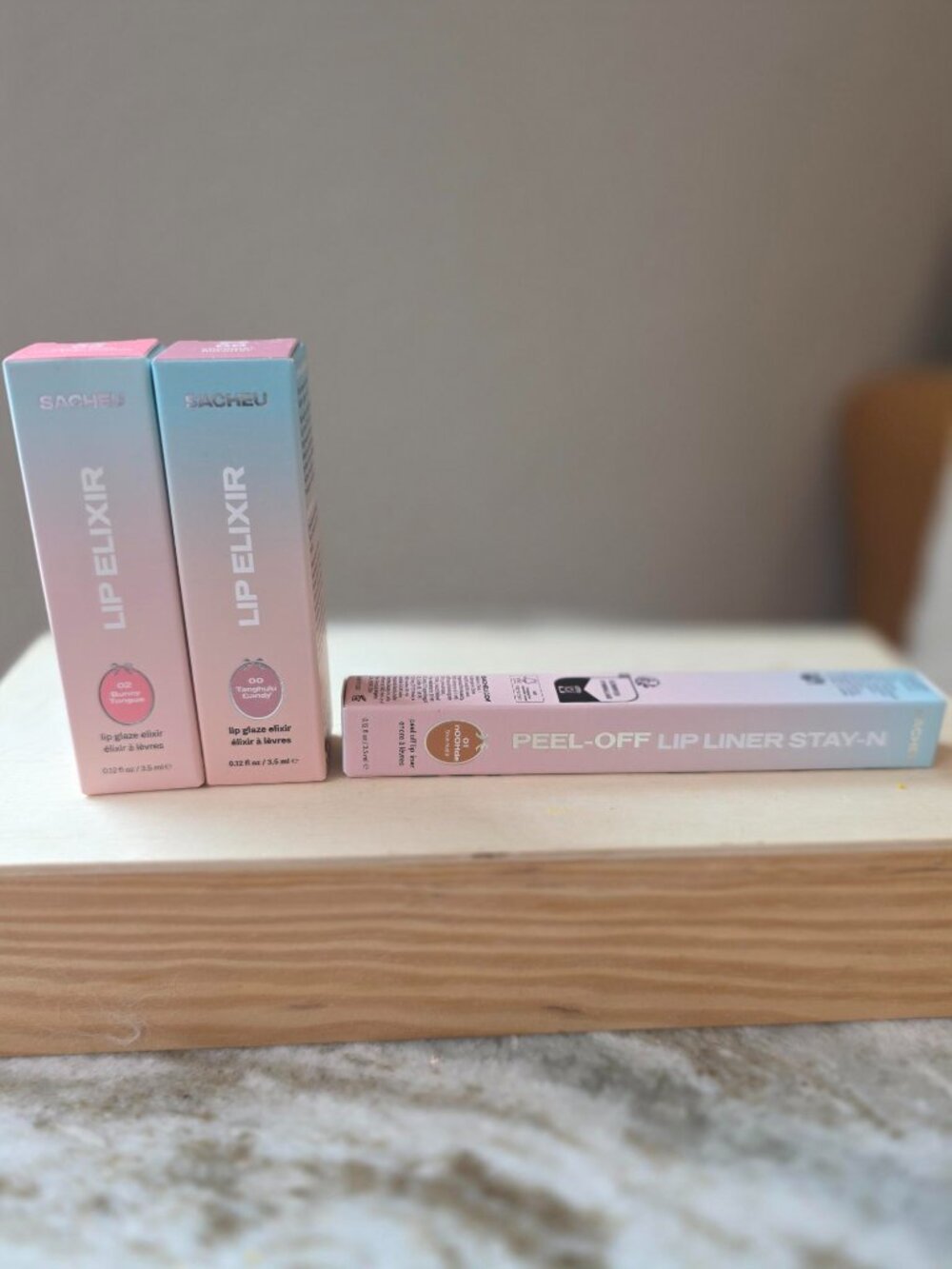 Sacheu Lip Bundle | 2 Lip Elixirs + Peel-Off Lip Liner NEW